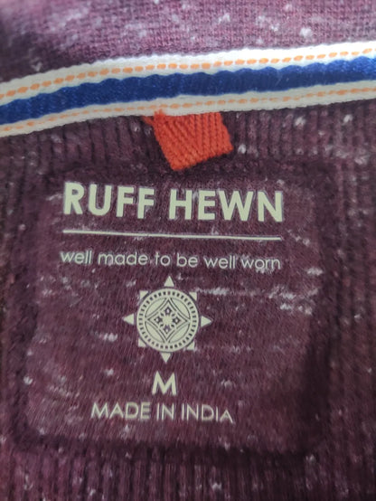 Ruff Hewn Men Cotton Red Sweatshirt M