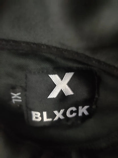 Blxck Men Polyester Black White Zipper XL