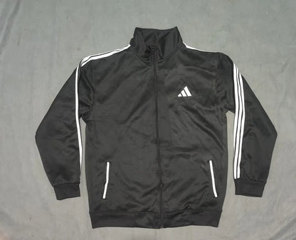 Blxck Men Polyester Black White Zipper XL