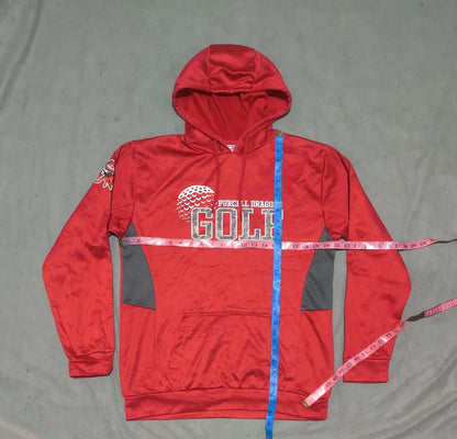 Epi Cool Men Polyester Red Gray Hoodie M