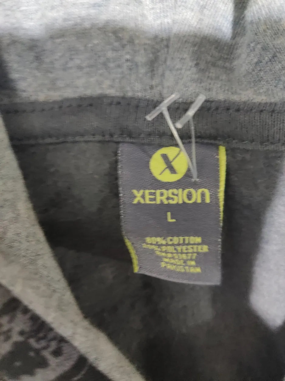 Xersion Men Cotton Gray Zipper L
