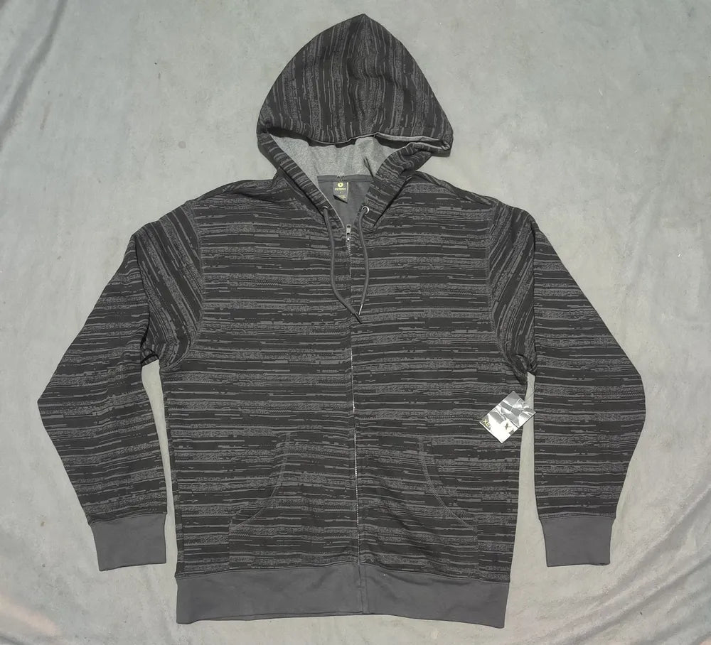 Xersion Men Cotton Gray Zipper L