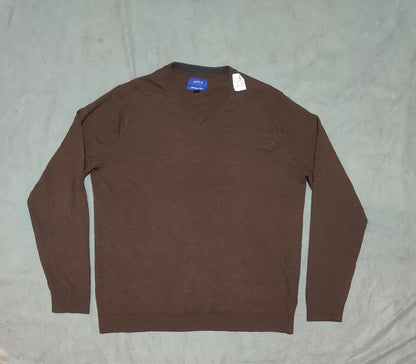 APT.9 Men Acrylic Brown Sweater L