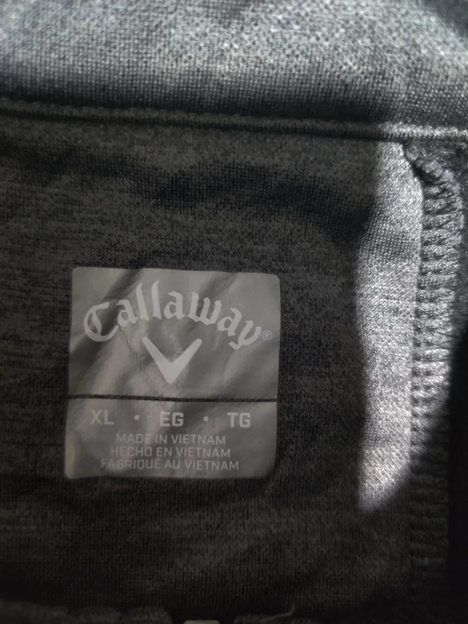 Callaway Men Polyester Gray Sweatshirt XL