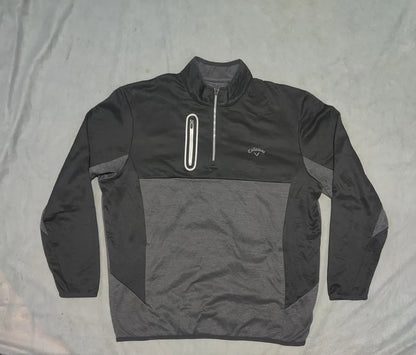 Callaway Men Polyester Gray Sweatshirt XL