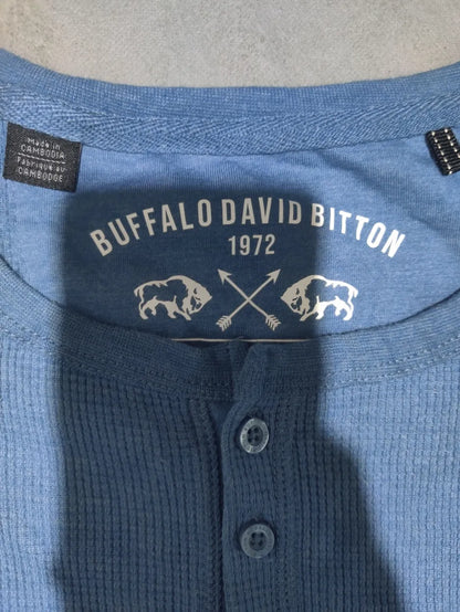 Buffalo Men Cotton Blue Sweatshirt M