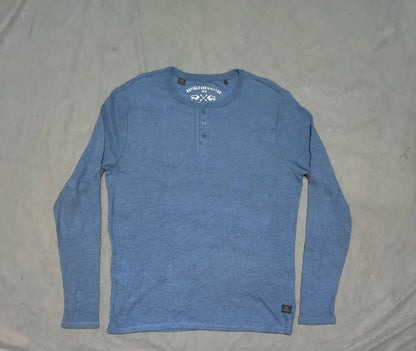 Buffalo Men Cotton Blue Sweatshirt M