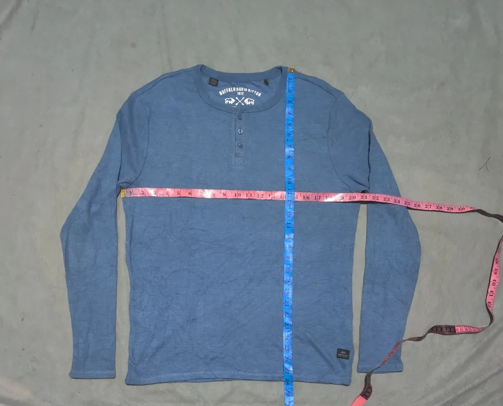 Buffalo Men Cotton Blue Sweatshirt M