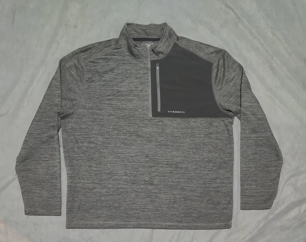 G.H. Bass & Co Men Polyester Gray Sweatshirt XL