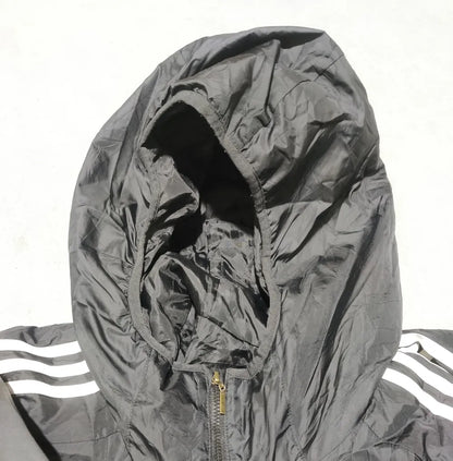 Adidas Men Polyester Black White Jacket 2X Large