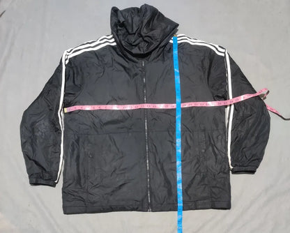 Adidas Men Polyester Black White Jacket 2X Large