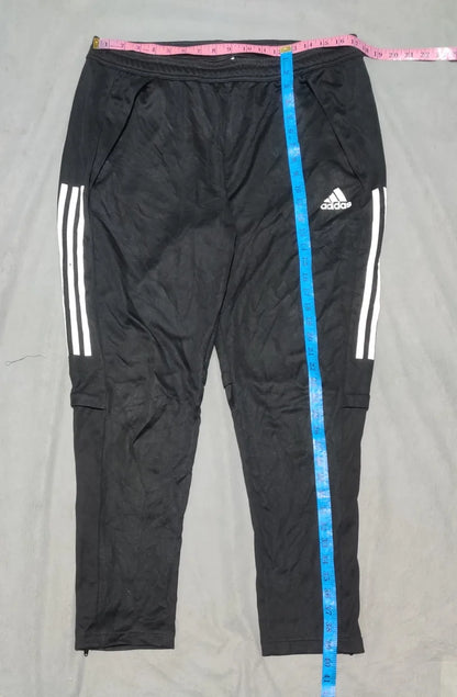 Adidas Men Polyester Navy Black Sport Trouser XL