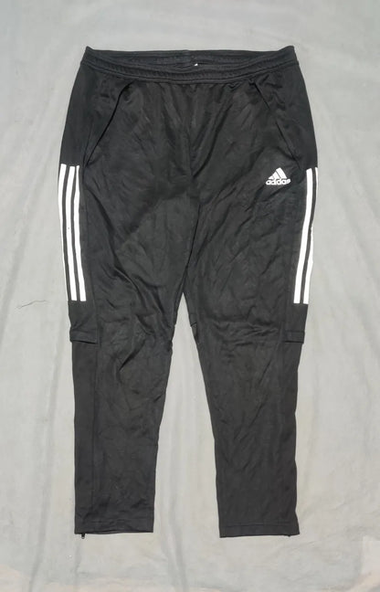 Adidas Men Polyester Navy Black Sport Trouser XL