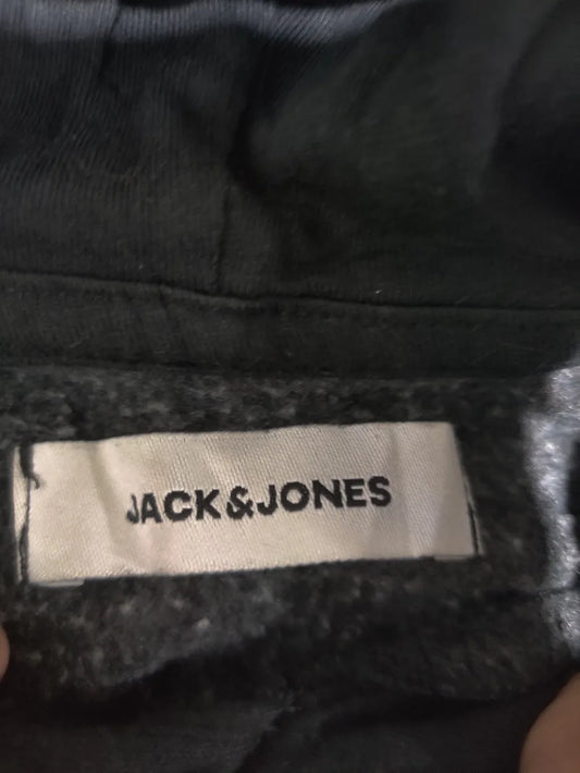 Jack & Jones Men Cotton Black Hoodie S