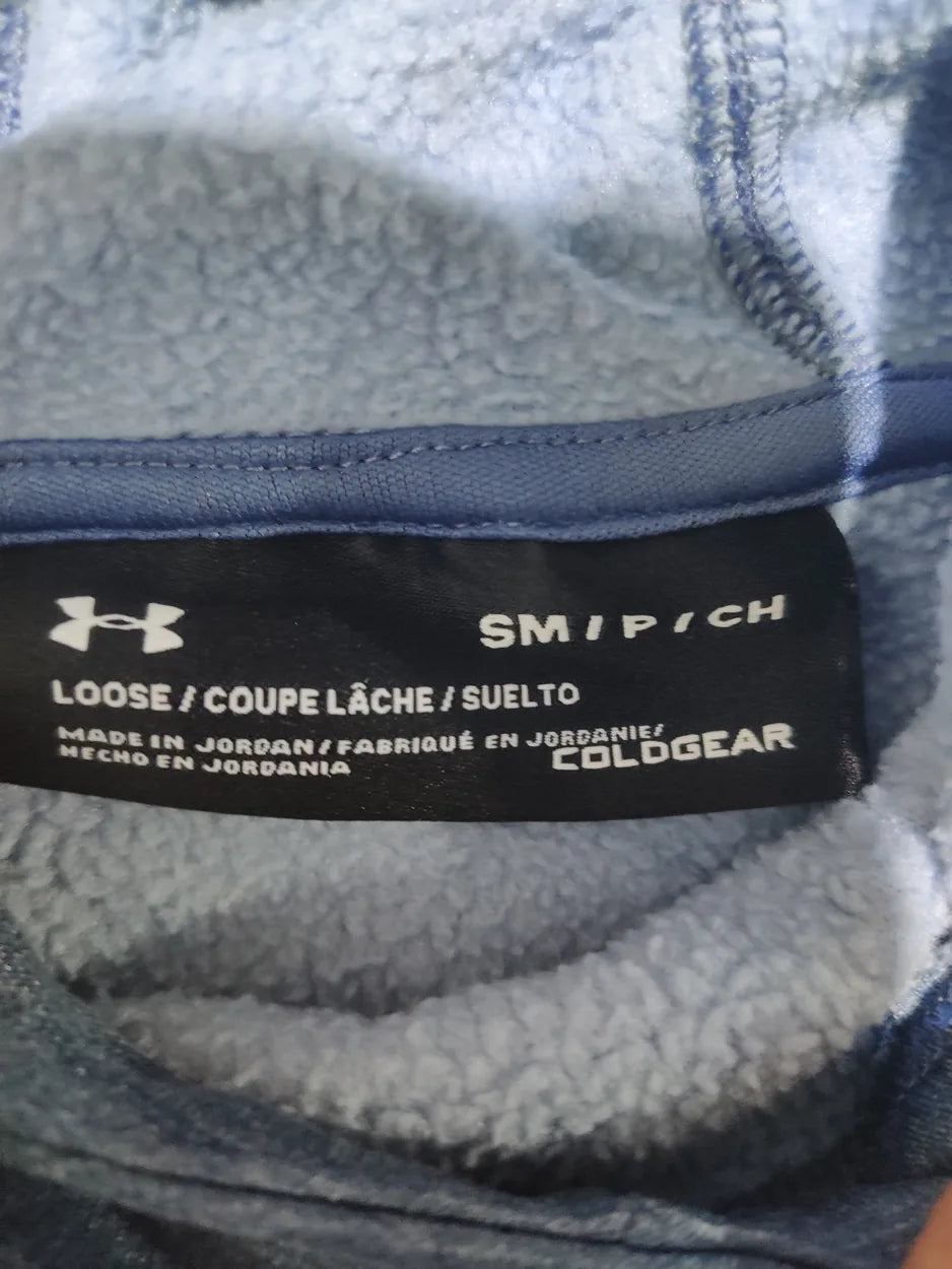 Under Armour Men Cotton Gray Beige Hoodie S