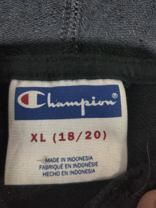 Champion Men Cotton Black Hoodie XL