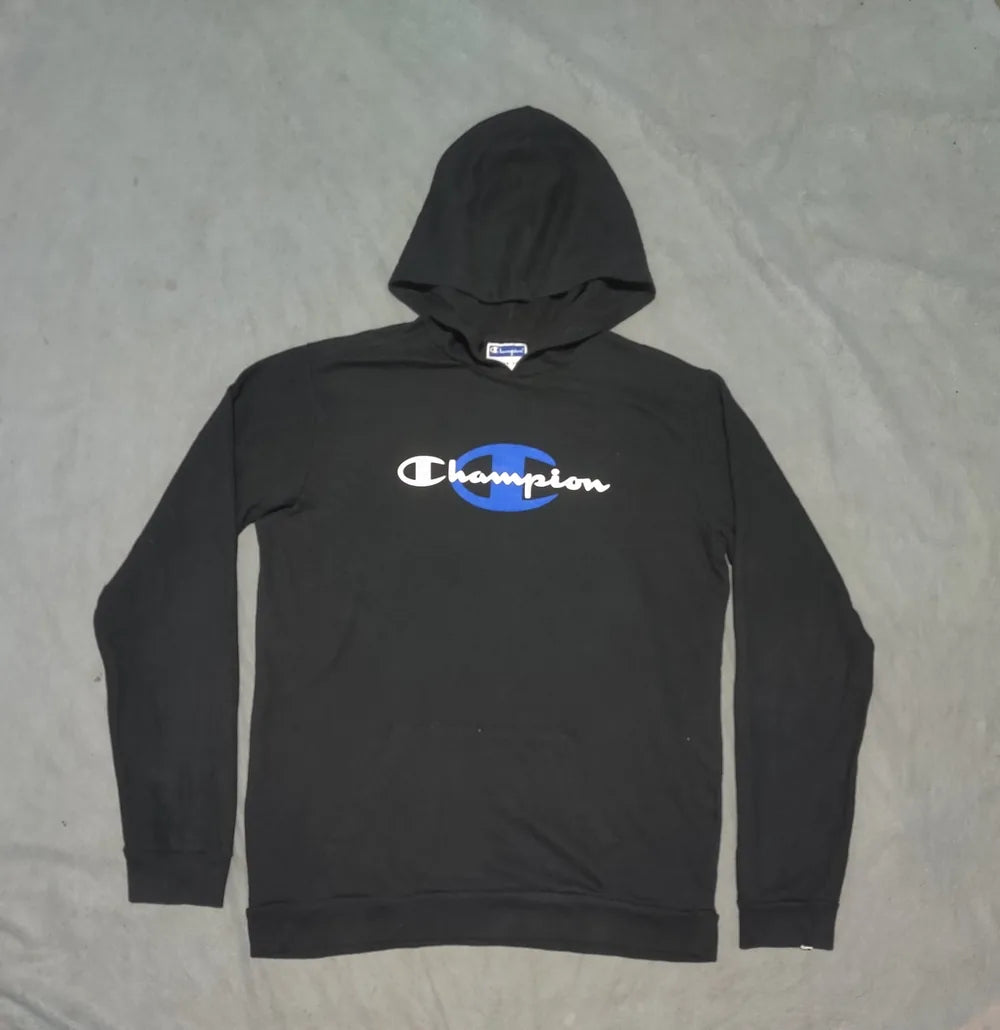 Champion Men Cotton Black Hoodie XL