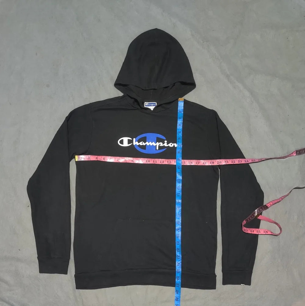 Champion Men Cotton Black Hoodie XL