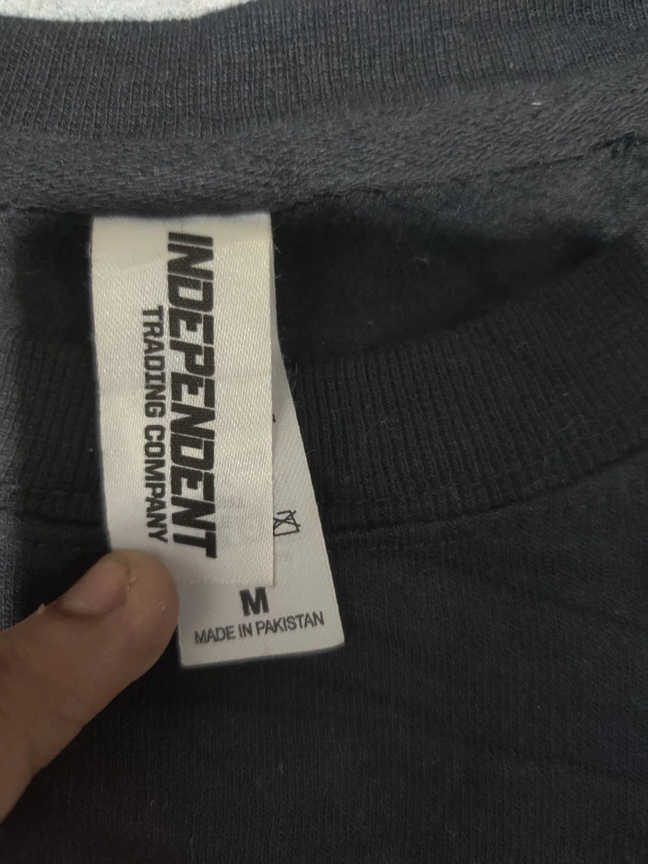 Independent Men Cotton Black Sweatshirt M