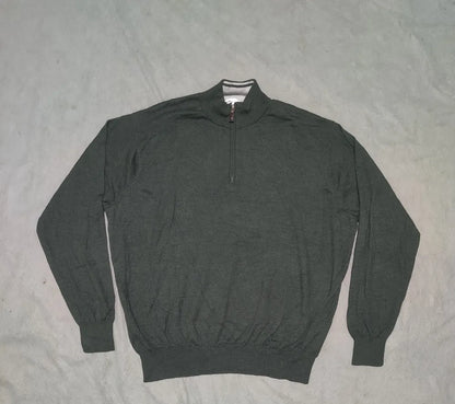 Peter Millar Men Merino Wool Navy Sweater 2XL