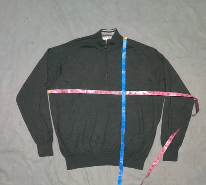 Peter Millar Men Merino Wool Navy Sweater 2XL