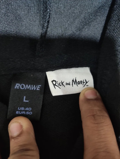 Rick & Morty Men Polyester Brown Hoodie L