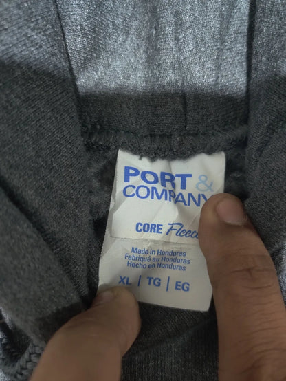 Port & Company Men Cotton Gray Hoodie XL