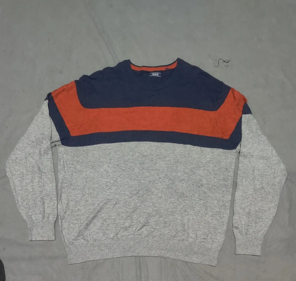 Izod Men Cotton Red Sweater XL