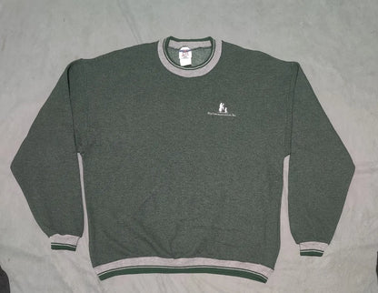 Jerzees Men Cotton Green Sweatshirt XL