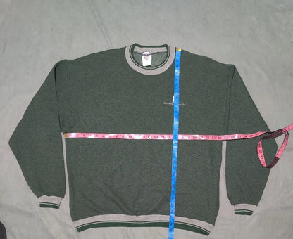 Jerzees Men Cotton Green Sweatshirt XL
