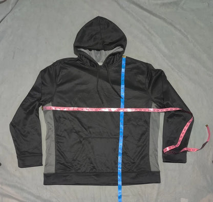 Sportek Men Polyester Navy Brown Hoodie XL