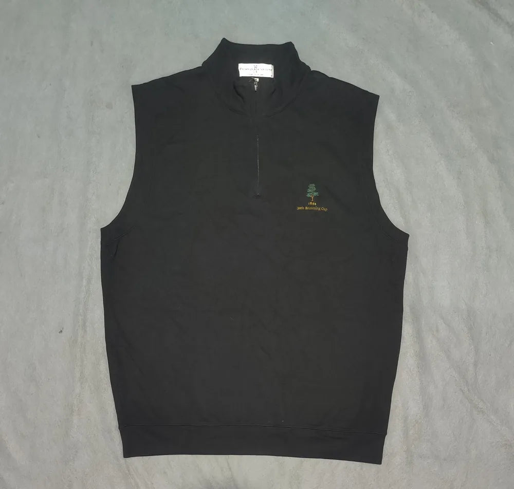 Fairway & Greene Men Pimacotton Black Navy Vest Sweatshirt L