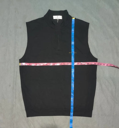 Fairway & Greene Men Pimacotton Black Navy Vest Sweatshirt L