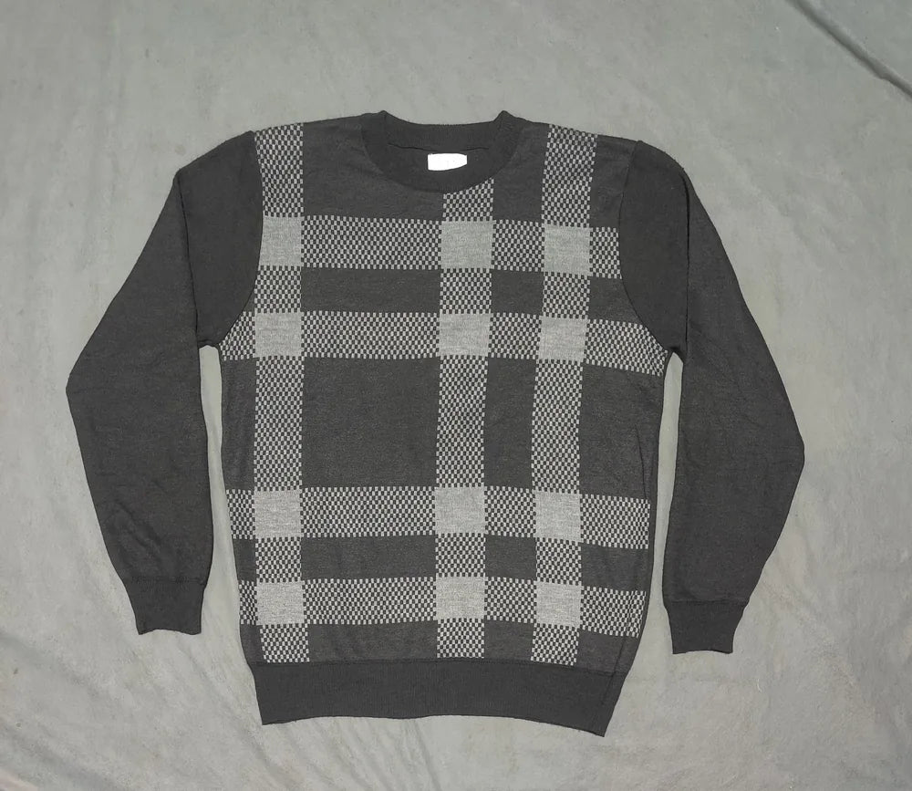 Day & Age Men Acrylic Black Gray Sweater L