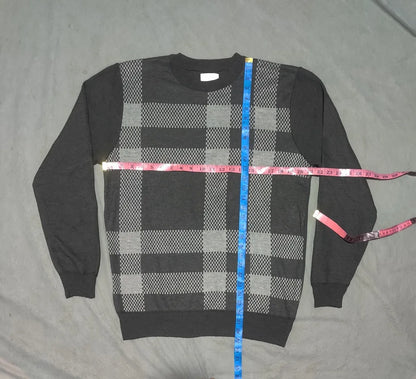 Day & Age Men Acrylic Black Gray Sweater L