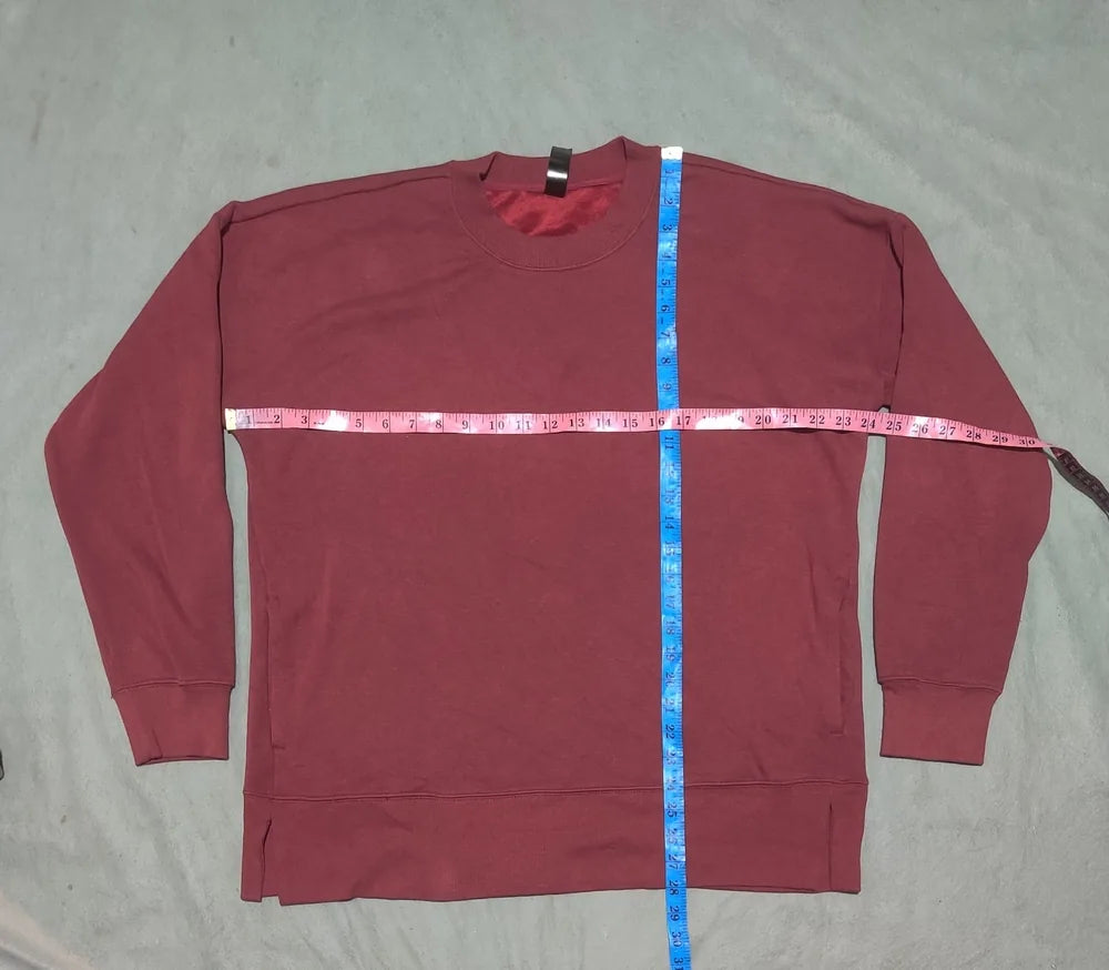 Kirkland Men Cotton Brown Red Sweatshirt L