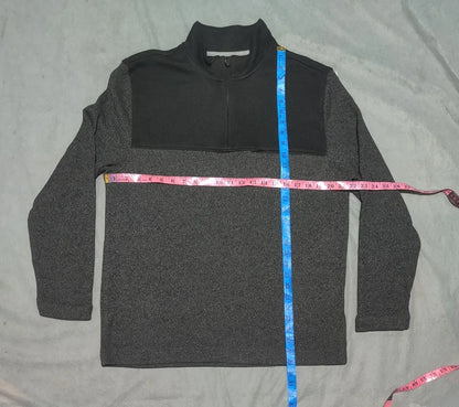 Van Heusen Men Polyester Black Gray Sweatshirt XL
