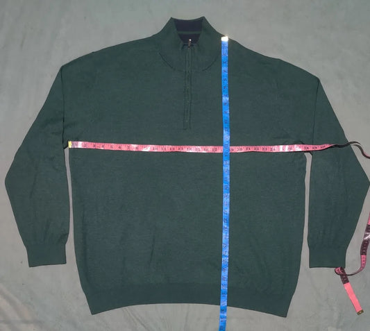 Nautica Men Arylic Green Sweater 3XL