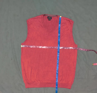 Brooks Brother Men Wool Orange Sweater XL