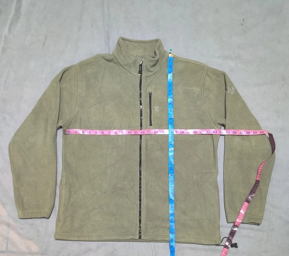 Izod Men Wool Green Zipper XL