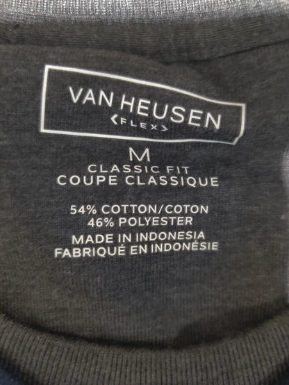 Van Heusen Men Polyester Navy Brown Sweater M