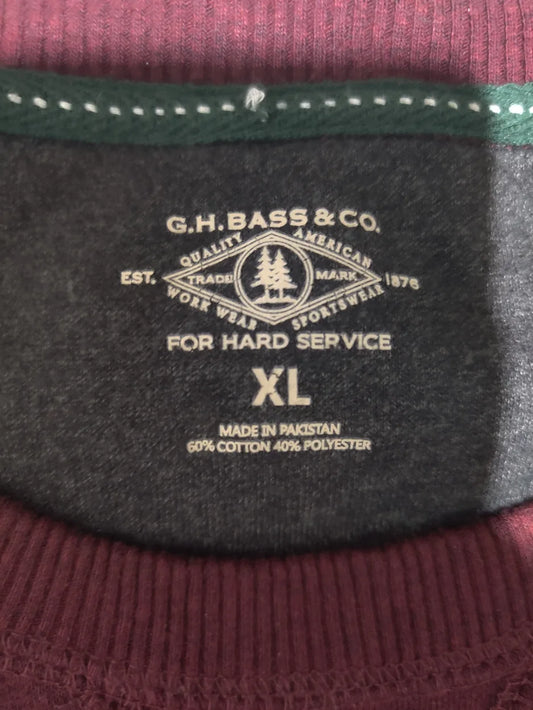 G.H. Bass & Co Men Cotton Brown Sweatshirt XL