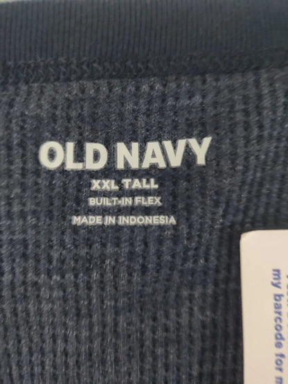 Old Navy Men Cotton Gray Navy Sweatshirt 2XL