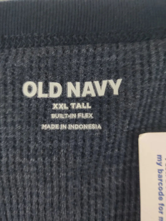 Old Navy Men Cotton Gray Navy Sweatshirt 2XL