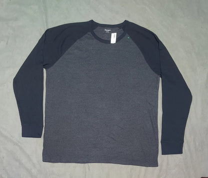 Old Navy Men Cotton Gray Navy Sweatshirt 2XL