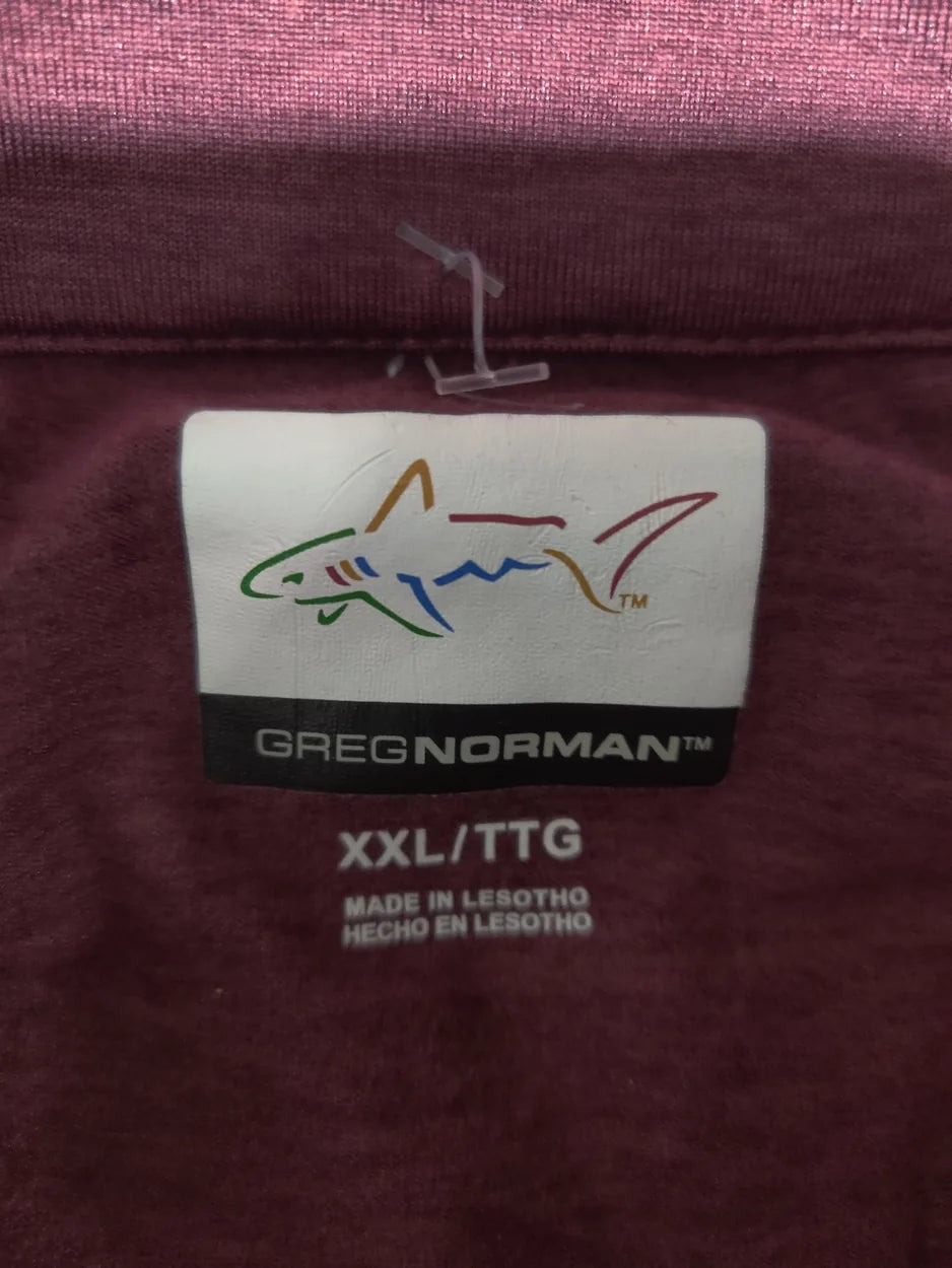 Greg Norman Men Polyester Brown Sweatshirt 2XL