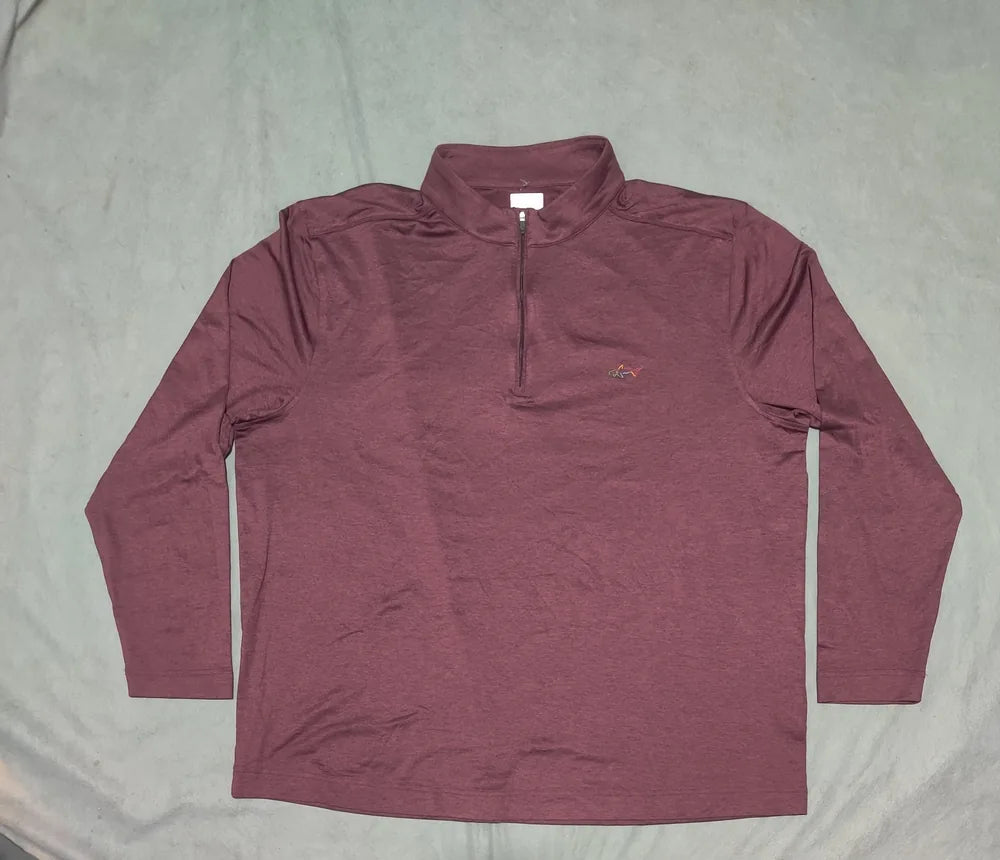 Greg Norman Men Polyester Brown Sweatshirt 2XL