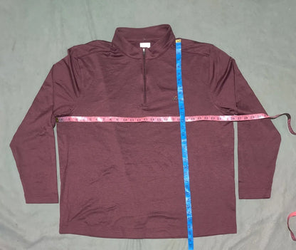 Greg Norman Men Polyester Brown Sweatshirt 2XL