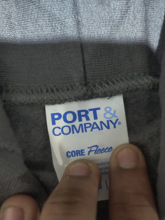 Port & Company Men Cotton Gray Zipper XL