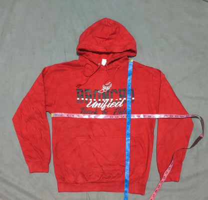 A4 Men Cotton Red Orange Hoodie S